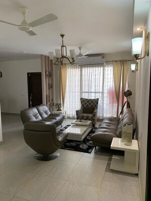 Living Room in 4 BHK Apartment at ABA Cleo County, Sector 121 – for Rent