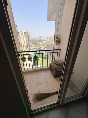 Balcony in 2.5 BHK Apartment at Geotech Pristine Avenue, Sector 16c Greater Noida – for Rent