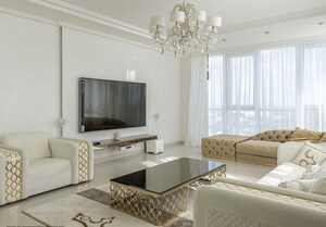 Living Room in 3 BHK Apartment at Nahar Amrit Shakti, Chandivali – for Rent