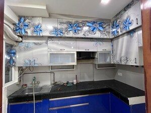 Kitchen in 3 BHK Apartment at Town Park White Orchid, Sector 16c Greater Noida – for Rent