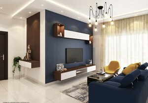 Living Room in 3 BHK Apartment at Nahar Amrit Shakti, Chandivali – for Rent