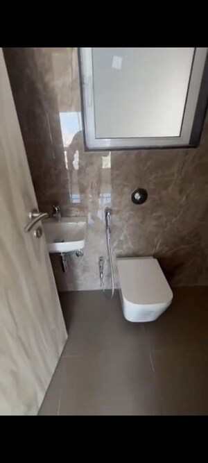 Bathroom in 1 BHK Apartment at Haware Intelligentia Axis, Borivali East – for Rent