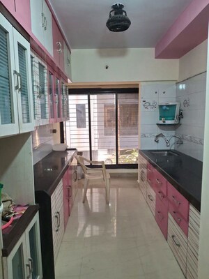 Kitchen in 3 BHK Apartment at Madhav Apartment Goregaon, Goregaon West – for Rent