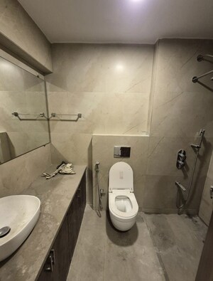 Bathroom in 3 BHK Apartment at Kabra Primera, Juhu – for Rent