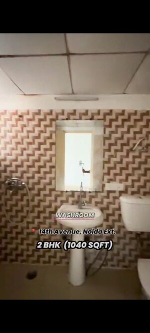 Bathroom in 2 BHK Apartment at Panchsheel Greens II, Sector 16 Greater Noida – for Sale