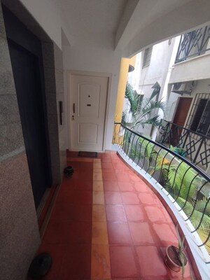 Balcony in 3 BHK Apartment at Cooke Town – for Rent