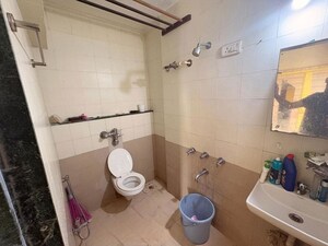Bathroom in 3 BHK Apartment at Everest World Solitare, Kolshet Road – for Rent