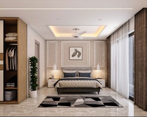 Living Room in 4 BHK Builder Floor at South City 2 – for Sale