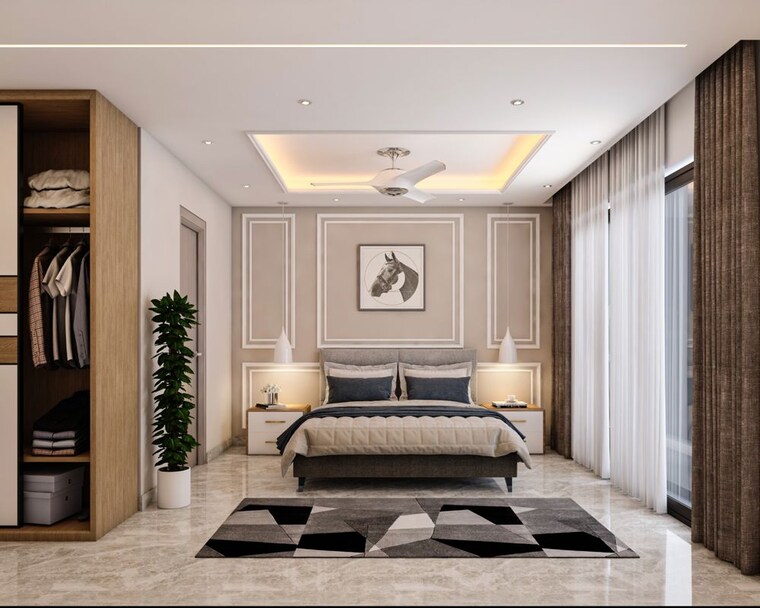 Living Room, south city 2 4 Bedroom 500 Sq.Yd. Builder Floor In South City 2 Gurgaon 10387423