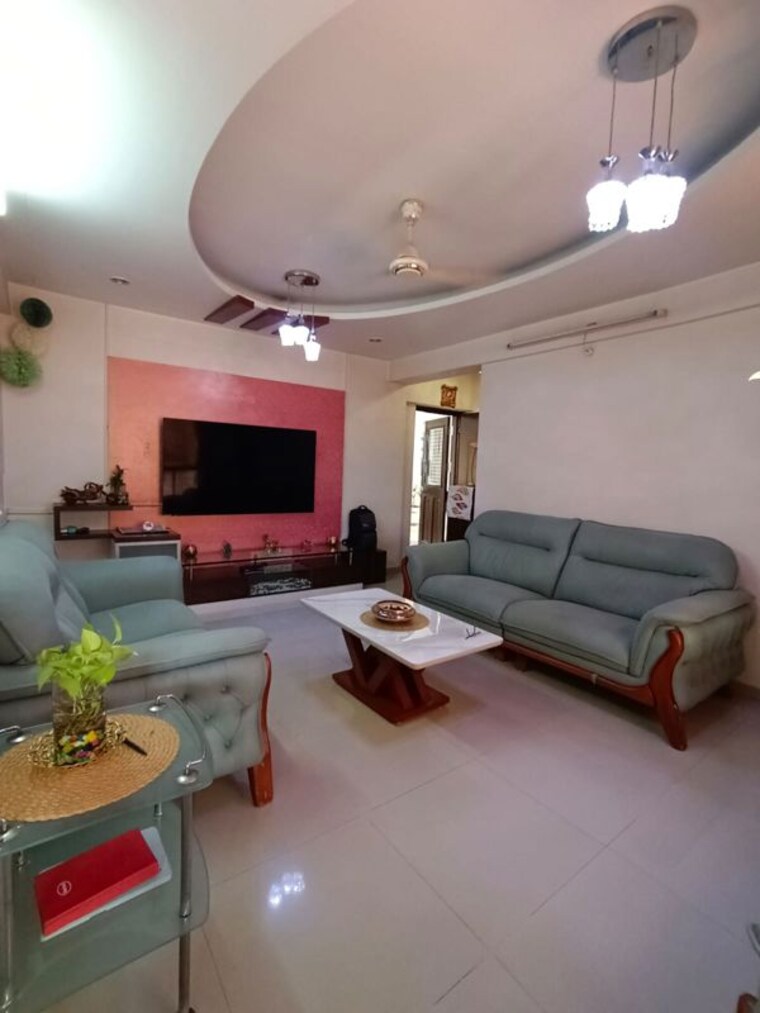 Living Room, pimple saudagar 3 Bedroom 1320 Sq.Ft. Apartment In Pimple Saudagar Pune 10387472