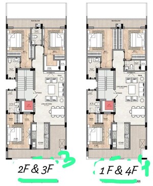 Floor Plan in 3 BHK Builder Floor at Sector 45 – for Sale