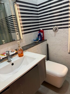 Washroom in 2 BHK Apartment at Soham Tropical Lagoon, Ghodbunder Road – for Rent
