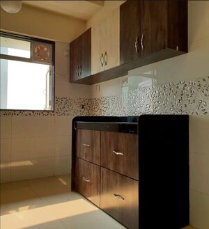 Kitchen in 2 BHK Apartment at Sethia Grandeur, Bandra East – for Rent