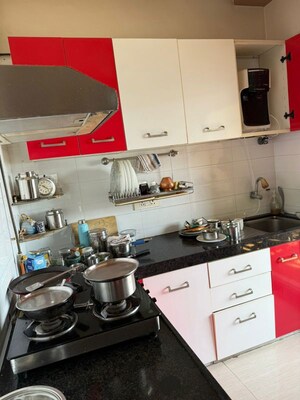 Kitchen in 2 BHK Apartment at Soham Tropical Lagoon, Ghodbunder Road – for Sale