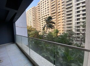 Balcony in 3 BHK Apartment at Rustomjee Oriana, Bandra East – for Rent
