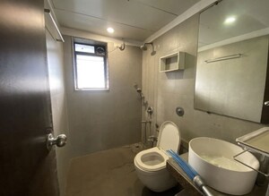 Bathroom in 3 BHK Apartment at Rustomjee Oriana, Bandra East – for Rent