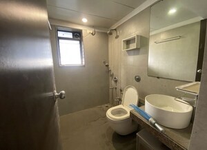 Bathroom in 3 BHK Apartment at Rustomjee Oriana, Bandra East – for Rent