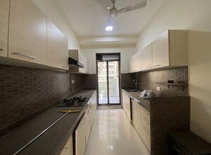 Kitchen in 3 BHK Apartment at Rustomjee Oriana, Bandra East – for Rent