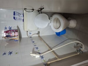 Bathroom in 1 RK Apartment at Gharonda Housing, Ghansoli – for Rent