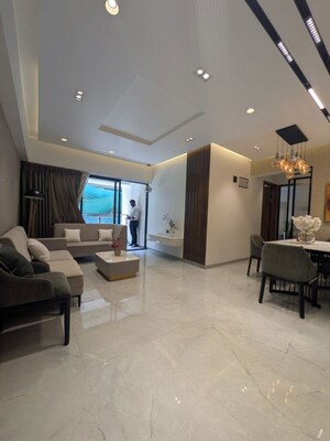 Living Room in 3 BHK Apartment at Unique Youtopia, Kharadi – for Sale