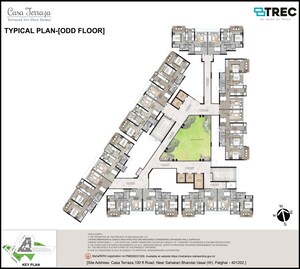 Master Plan in 1 BHK Apartment at Casa Terraza - Terraced Art Deco Homes, Vasai West – for Sale