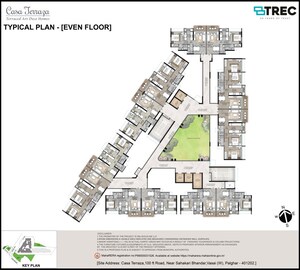 Master Plan in 1.5 BHK Apartment at Casa Terraza - Terraced Art Deco Homes, Vasai West – for Sale