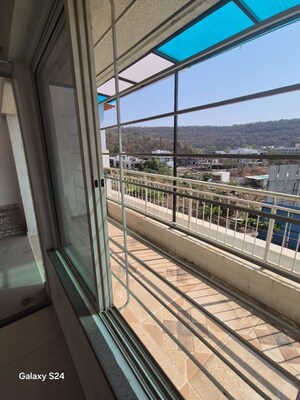 Balcony in 1 BHK Apartment at Paranjape Forest Trails Highland Tower 9 10 and 11, Bhugaon – for Rent