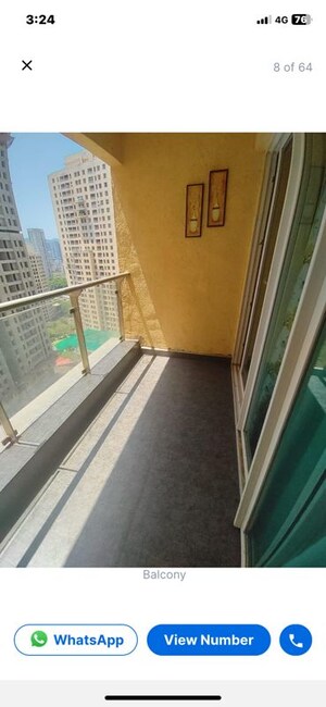 Balcony in 5 BHK Apartment at Raj Tattva, Kapur Bawdi – for Rent