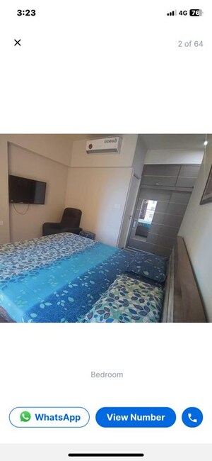Bedroom in 5 BHK Apartment at Raj Tattva, Kapur Bawdi – for Rent