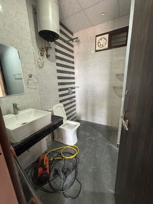 Bathroom in 3 BHK Builder Floor at Sushant Lok Iii – for Rent