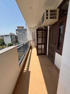 Balcony in 3 BHK Builder Floor at Sushant Lok Iii – for Rent