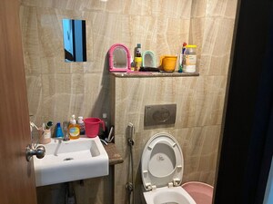 Bathroom in 1 BHK Apartment at Lodha Amara, Kolshet Road – for Rent