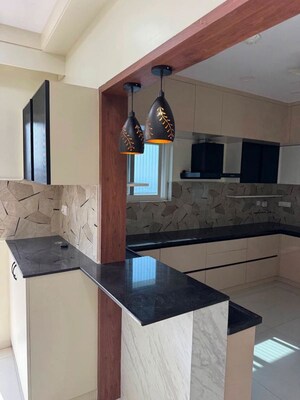 Kitchen in 3 BHK Apartment at Rajapushpa Provincia, Narsingi – for Rent
