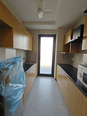 Kitchen in 3 BHK Builder Floor at Ansal Sushant Lok I, Sector 43 – for Rent