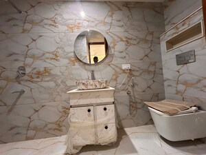 Bathroom in 3 BHK Apartment at Chattarpur – for Sale