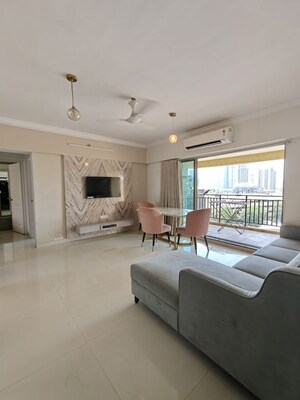 Living Room in 2.5 BHK Apartment at Prescon Midtown Bay, Mahim West – for Rent