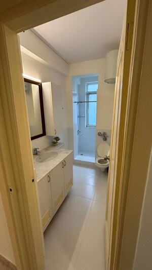 Bathroom in 3 BHK Builder Floor at Vasant Vihar – for Rent