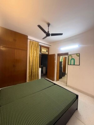 Bedroom in 1 BHK Builder Floor at Kalkaji – for Rent