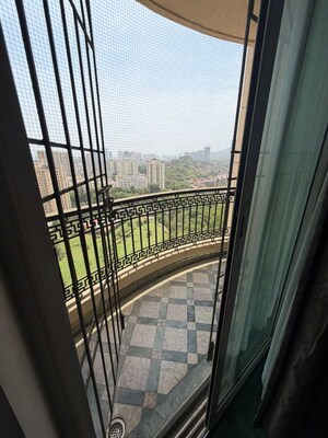 Balcony in 4 BHK Apartment at Hiranandani Estate Evelina, Ghodbunder Road – for Rent