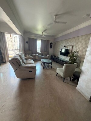 Living Room in 4 BHK Apartment at Hiranandani Estate Evelina, Ghodbunder Road – for Rent