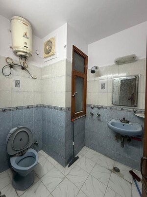 Bathroom in 1 BHK Builder Floor at Kalkaji – for Rent
