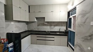 Kitchen in 3 BHK Apartment at Shree Sawan Serenity, Nerul Sector 21 – for Rent