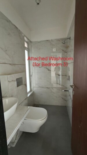 Bathroom in 3 BHK Apartment at Shree Sawan Serenity, Nerul Sector 21 – for Rent