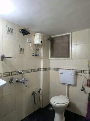 Attached Bathroom in 3 BHK Apartment at Shiv Sagar Apartments, Tilak Nagar – for Rent