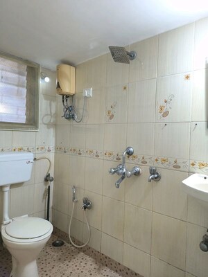 Attached Bathroom in 3 BHK Apartment at Shiv Sagar Apartments, Tilak Nagar – for Rent