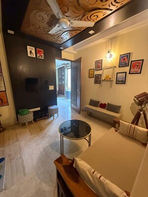 Living Room in 3 BHK Builder Floor at Chittaranjan Park – for Rent