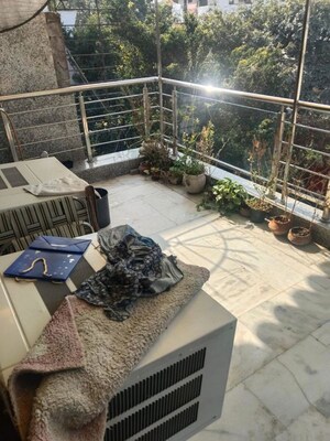 Balcony in 3 BHK Builder Floor at Greater Kailash ii – for Rent