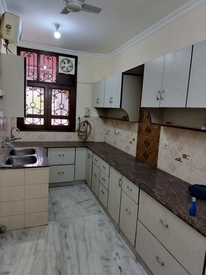 Kitchen in 2 BHK Builder Floor at East Of Kailash – for Rent