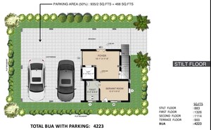 4 BHK Villa – Exterior View View at Madhapur - for Sale