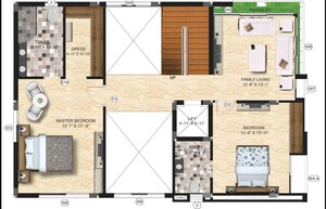 Floor Plan in 4 BHK Villa at Madhapur – for Sale